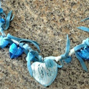 Murano "Hearts and Ribbons" necklace - exquisite !